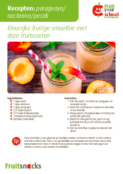 Recept paraguayo, nectarine & perzik: fruitige smoothie